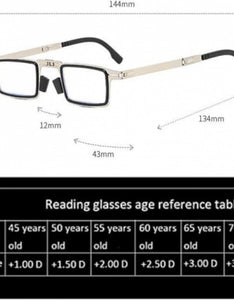 Foldable Lightweight Compact Portable Rectangle Eyewear